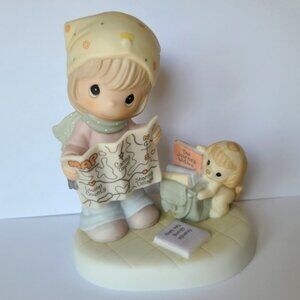 Vintage Precious Moments Map Collector Club Collectible Porcelain Figurine